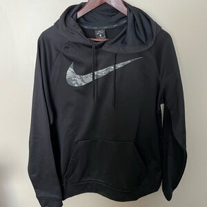 Nike Black Hoodie with Silver Logo